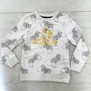 H&M Kid's Sequined Playstation Sweatshirt size 4-6 year